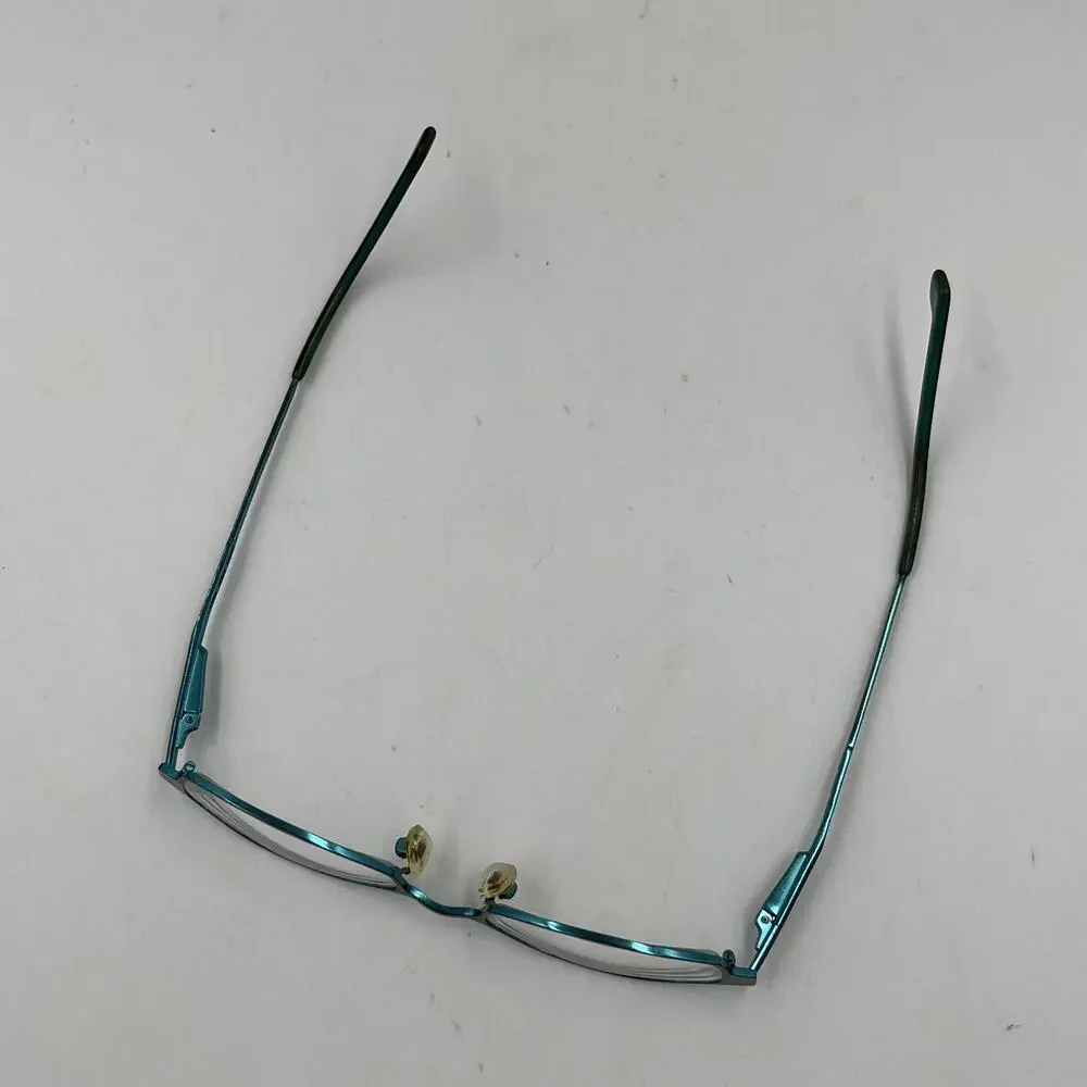 OGI Eyewear Heritage Women's Metal Eyeglasses Black Teal Frames w/Case 2232